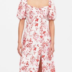 Banana Republic Puff Sleeve MIDI Dress